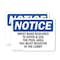 Signmission Wrist Band Required To Enter & Use The Pool OSHA Notice Sign, Vinyl Decal, 14in W x 10in L, 2PK OS-2PACK-NS-D-1014-L-19074 - alternate 1